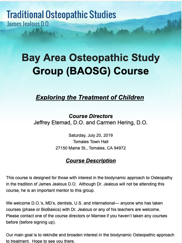 Bay Area Osteopathic Study Group